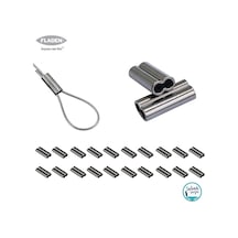 Fladen Çiftli Tel Sıkıştırma Burç 2.0mm 180-200lbs (20 Adet)