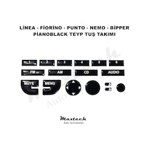 Linea Fiorino Punto Nemo Bipper Teyp Tuş Takımı Pianoblack