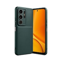 Vivo Y29 4g Auto Focus Karbon Kapak - Koyu Yeşil -