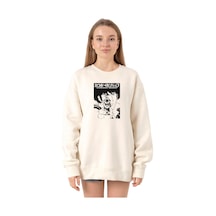 About Blank Tshirthane Cowboy Bebop Spike See You Space Cowboy Ekru Kadın 2ip Sweatshirt P20707s2980, M Acı Kahverengi