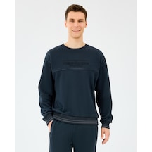 Skechers M Crewneck Sweatshirt Erkek Siyah Sweatshirt S2520229-3817 Siyah
