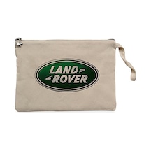 Land Rover Logo Krem Clutch Astarlı Cüzdan / El Çantası Krem