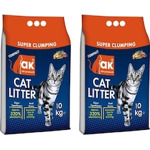 Akkum İnce Taneli Parfümlü Kedi Kumu 2 x 10 KG