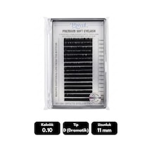 Misyul 0.10d Dramatik Kıvrım 11 Mm Soft Eyelash Doğal İpek Kirpik 16'lı