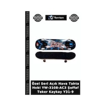 Özel Seri Açık Hava Tahta Hobi Yw-3108-ac3 Şeffaf Teker Kaykay Y31-9