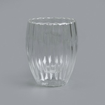 Perottii Stripe Çift Cidarlı Bardak - Şeffaf - 350 Ml Renkli
