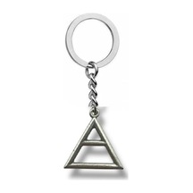 Triad Üçgen Logolu Anahtarlık 30 Seconds To Mars Hayranlarına Özel Unisex Tasarım