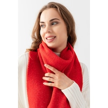 Ajour Basic Kadın Düz Atkı 23aj0057kırmızı Kırmızı