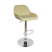 Bürocci Texas Bar Taburesi - Krem Deri - 9506S0115 Çok Renkli