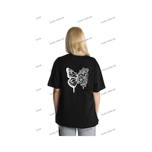 Startmore Unisex Kelebek Rahat Kesim Oversize Beyaz