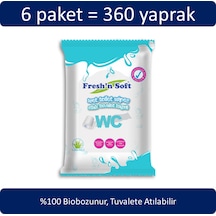 Fresh'N Soft Islak Tuvalet Kağıdı 6 X 60'Lı