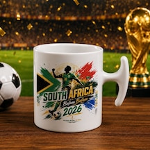 Bk Gift Güney Afrika Taraftar Temalı 2026 Dünya Kupası Tasarımlı Hammer Kupa Bardak Beyaz