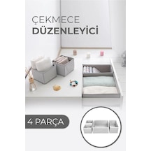 Çekmece Düzenleme Kutu Seti Organizer 4lü Set 5468 Çok Renkli