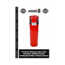 Premium Ekipman Spor Aleti Donanım 120x40 Proline Profesyonel Boks Torbası Kırmızı