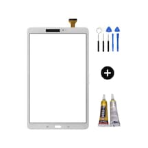 Samsung Galaxy Tab A Sm-t580 Uyumlu Servis Dokunmatik Beyaz + Montaj Seti