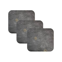 Knsz oturma minderi 3 lü zengin&mağrur&uslu gri işlemeli kumaş tel bar sandalyesi için