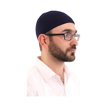Kışlık Yün Takke - Lacivert