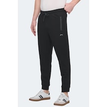 Slazenger Ofer In Erkek Fermuar Cepli Siyah Eşofman Altı Siyah