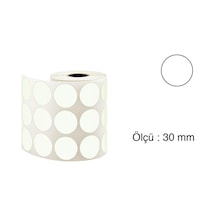 Tanex Nokta Etiket 30 MM 2000 Adet Beyaz