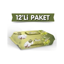 Sleepy Doğal Zeytinyağlı ve Pamuklu Islak Bebek Havlusu 12X90'Lı 1080 Yaprak
