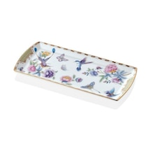 Lamedore Tea Delight Kayık Tabak 25 Cm Green Papillons 1 Adet