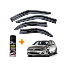 Vw Golf 7 Mügen Cam Rüzgarlığı 4 Lü 2013-2020 Arası 4 Lü Takım +500ml Lastik Parlatıcı