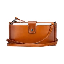 Lozan Strap 6.5 İnch Uyumlu Deri Kartlıklı Kılıf Rst2ef Taba