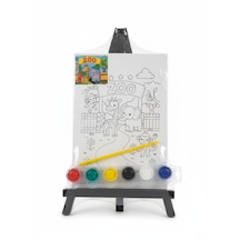 Ark Çizimli Pres Tuval Seti 18 X 24 Cm Akrilik Boya + Fırça