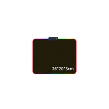 Cbtx Büyük RGB Mouse Pad Gaming Fare Matı - Siyah 26 x 20 x 3 CM Siyah