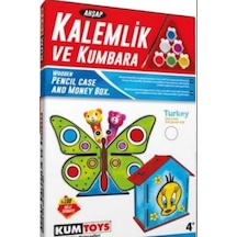 Kumtoys Ahşap Kalemlik ve Kumbara