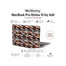 Macbook Pro Retina 13 İnç Kılıf A1425 A1502 Uyumlu Tüy Desenli Sert Kapak Hard Case İnce Hafif Laptop Koruyucu Karışık Belirtilmemiş