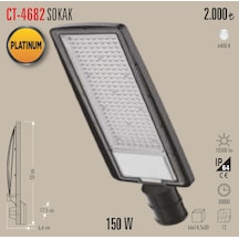 Ct-4682 150w Led Projetör 1 Adet Beyaz Işık