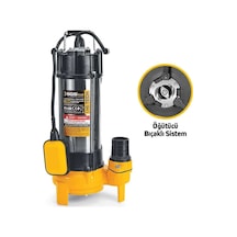 Sgs5377 - 21 Metre 3 Hp İnox Foseptik Dalgıç Pompa Parçalayıcı Öğütücü Bıçaklı 2200 Watt
