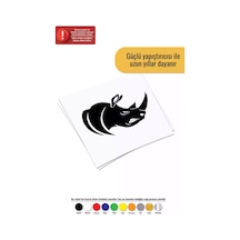 Kızgın Gergedan Sticker Oto Motor Laptop Duvar Folyo Sticker 15 X 12 Cm