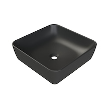 Mat Siyah One 46x46 Cm Lavabo Gri