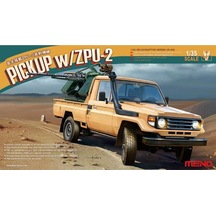 Meng Vs-005 1/35 Ölçek, Zpu-2 Silahlı Toyota Kamyonet, Plastik Model Kiti-49179