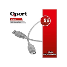 QPORT Q-UZ5 USB 2.0 USB UZATMA KABLOSU 5 MT