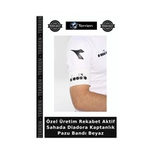 Özel Üretim Rekabet Aktif Sahada Diadora Kaptanlık Pazu Bandı Beyaz