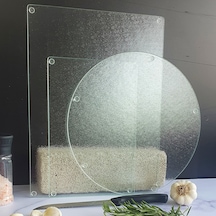 Decorita Buzlu Cam Kesme Tablası 3'lü Takım