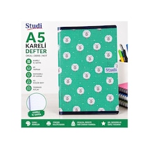 A5 Kareli Defter 60 Yaprak Yeşil Kuzu Desenli Pp Kapaklı Okul Ve Ders Defteri Çok Renkli