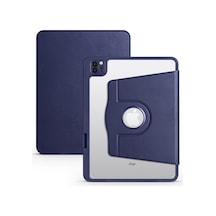 Apple Uyumlu iPad  Pro 11 2021 (3.Nesil) Kılıf Zore Termik Kalem Bölmeli Dönebilen Standlı Kılıf-Lacivert Lacivert