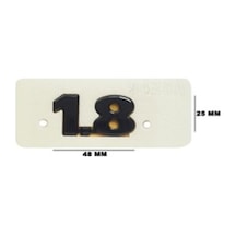 Volkswagen Uyumlu 1.8 Siyah Yazı 25 48 Mm