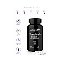 Collagen Forte Platinum 5 Tip Kolajen Vitamin ve Mineral İçeren Takviye Gıda 500 MG 90 Tablet