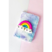 Renkli Gökkuşağı Squishyli Peluş Defter