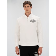 Everlast Bronx Nyc Half Zip Regular Beyaz Erkek Sweatshirt Beyaz