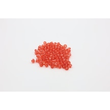 Akrilik Piramit Boncuk 4-6-8 Mm 4 Mm / Açık Kırmızı