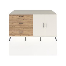 Kronos Konsol 2 Raflı 3 Çekmeceli 2 Kapaklı 176x59x99 Aytaşı-aytaşı/çam Aytası/atlas Çam - Aytası