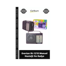 Özel Üretim Şık Tasarım Ahşap Retro Portatif Bluetooth Everton Rt1218 Manuel Nostalji Fm Radyo