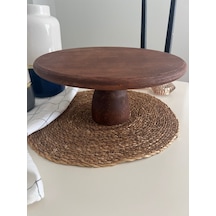 Hbs Art Design Ayaklı Ahşap Pasta Sunum Tahtası 29 Cm 001