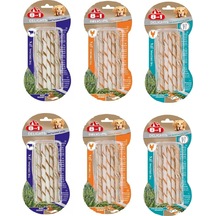8in1 Delights 3 Çeşit Karma Twisted Sticks Burgu Köpek Ödülü 55 Gr. X 6 Paket